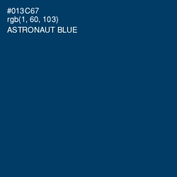 #013C67 - Astronaut Blue Color Image